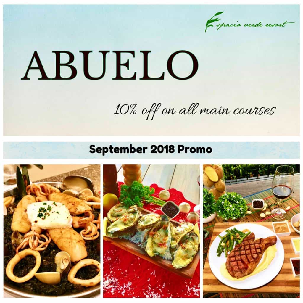 ABUELO MAIN COURSE PROMO