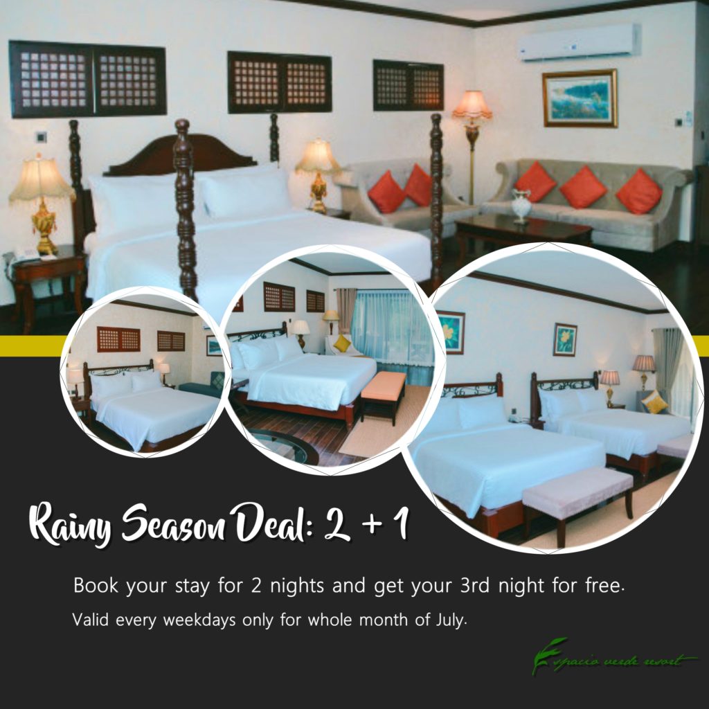 Espacio Verde Resort Room Promo July 2019