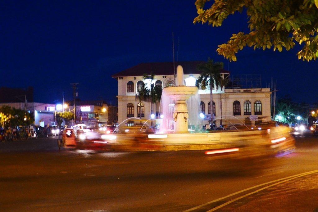 Roxas City Fountain at Night